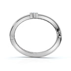 The Continuum Wave: Asymmetric Multi-Shape 0.50 CTW Diamond Ribbon Bangle 14K-18K Gold/Platinum