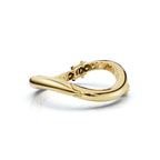 The Continuum Wave: Asymmetric Multi-Shape 0.50 CTW Diamond Ribbon Bangle 14K-18K Gold/Platinum