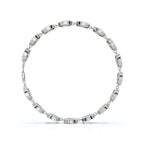 The Orbit Link: 1.53 CTW Open-Circle Diamond Halo Bracelet 14K-18K Gold/Platinum Band