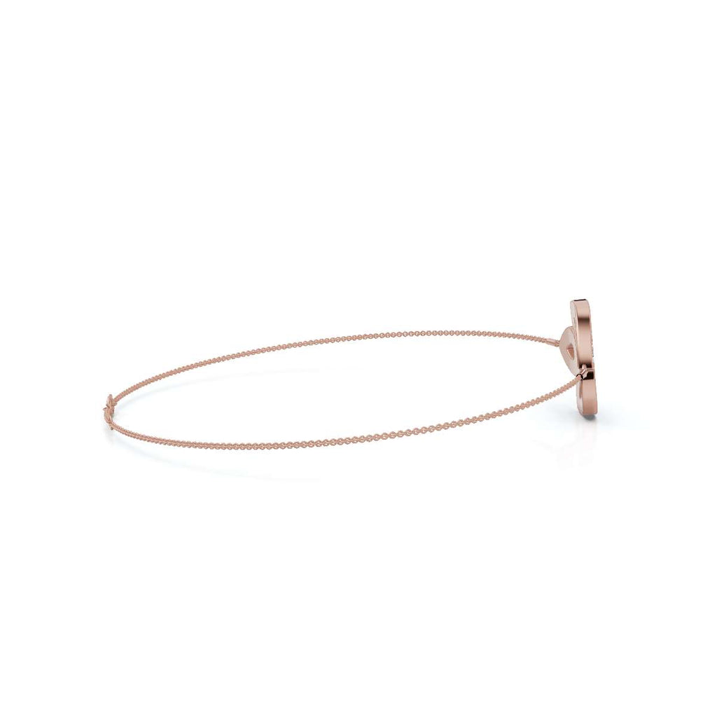 The Ivy Charm: 0.28 CTW Triple-Leaf Pavé Lab-Grown Diamond Chain Bracelet 14K-18K Gold/Platinum