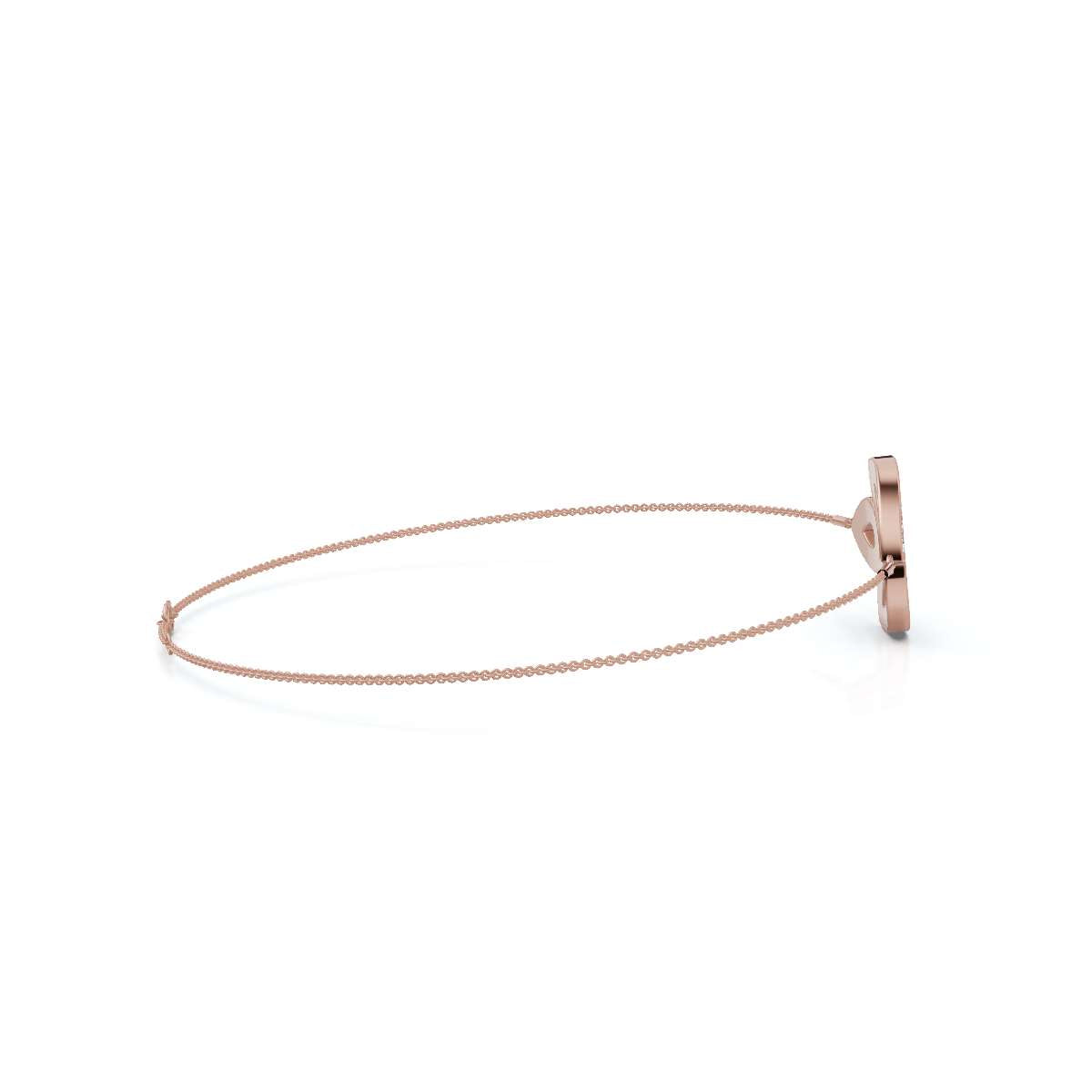 The Ivy Charm: 0.28 CTW Triple-Leaf Pavé Lab-Grown Diamond Chain Bracelet 14K-18K Gold/Platinum