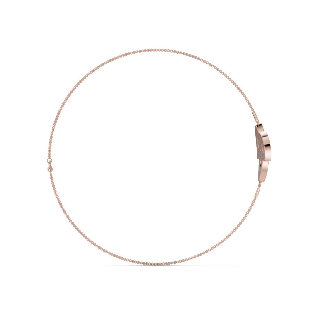 The Ivy Charm: 0.28 CTW Triple-Leaf Pavé Lab-Grown Diamond Chain Bracelet 14K-18K Gold/Platinum
