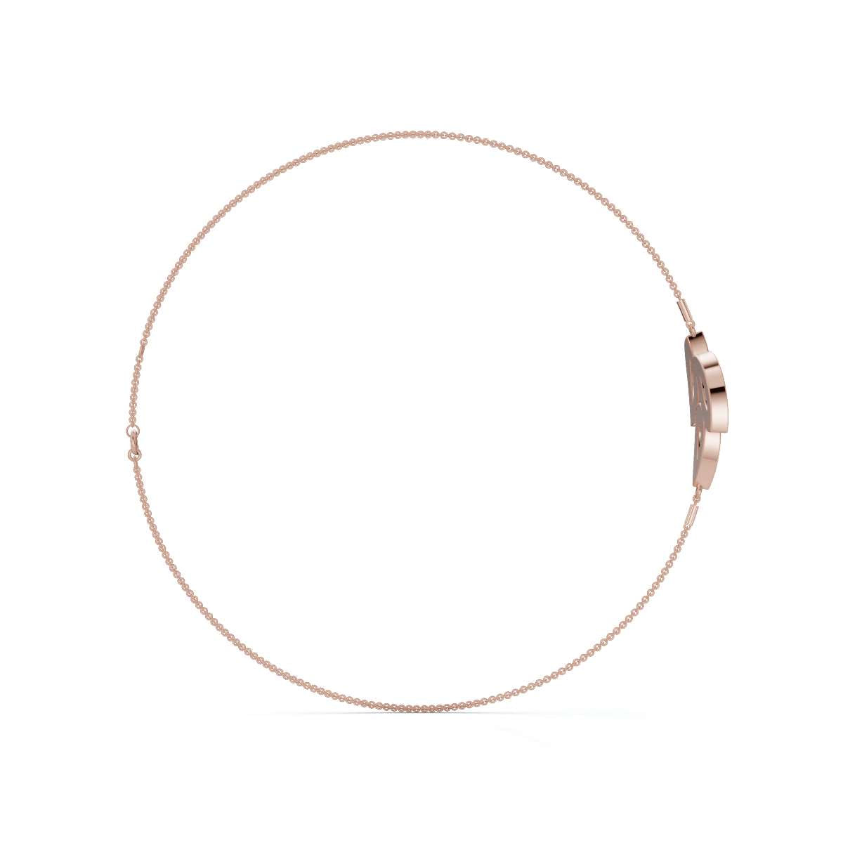 The Ivy Charm: 0.28 CTW Triple-Leaf Pavé Lab-Grown Diamond Chain Bracelet 14K-18K Gold/Platinum