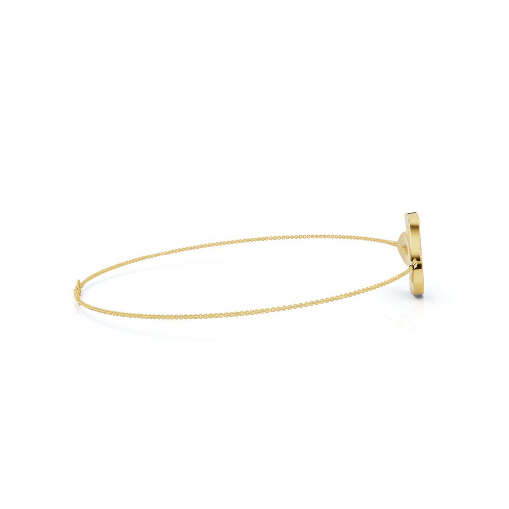 The Ivy Charm: 0.28 CTW Triple-Leaf Pavé Lab-Grown Diamond Chain Bracelet 14K-18K Gold/Platinum
