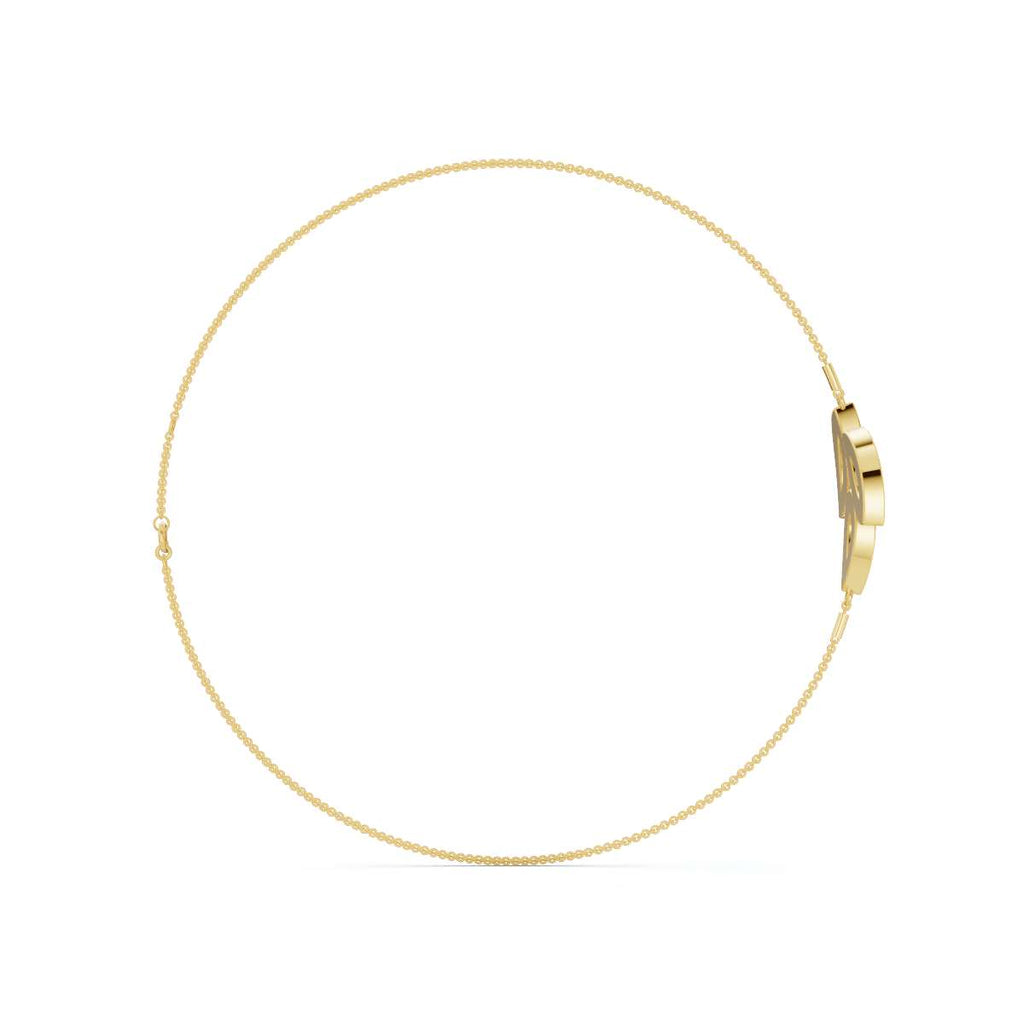 The Ivy Charm: 0.28 CTW Triple-Leaf Pavé Lab-Grown Diamond Chain Bracelet 14K-18K Gold/Platinum