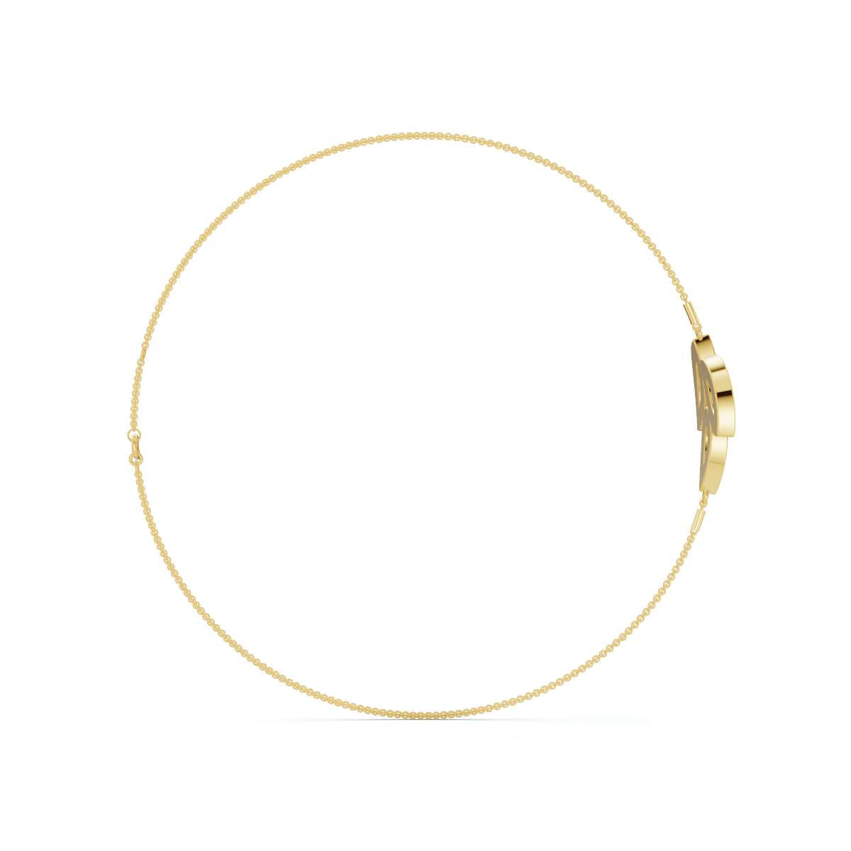 The Ivy Charm: 0.28 CTW Triple-Leaf Pavé Lab-Grown Diamond Chain Bracelet 14K-18K Gold/Platinum