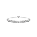 The Amore XO: 0.39 CTW Round Lab-Grown Diamond Alternating Hugs & Kisses Bolo Bracelet