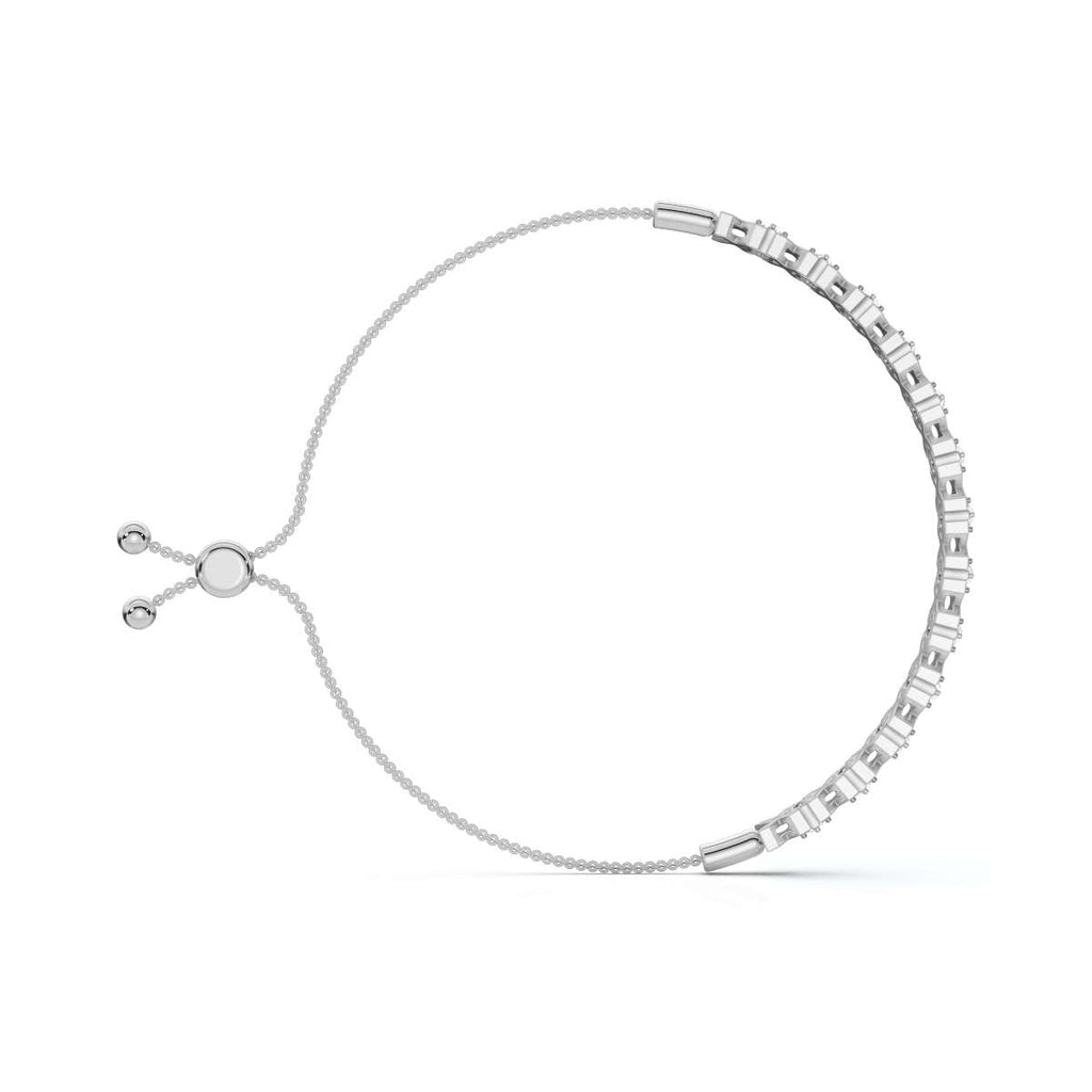 The Amore XO: 0.39 CTW Round Lab-Grown Diamond Alternating Hugs & Kisses Bolo Bracelet