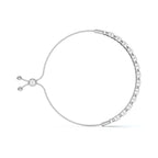 The Amore XO: 0.39 CTW Round Lab-Grown Diamond Alternating Hugs & Kisses Bolo Bracelet