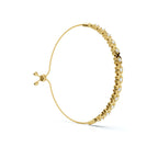 The Amore XO: 0.39 CTW Round Lab-Grown Diamond Alternating Hugs & Kisses Bolo Bracelet