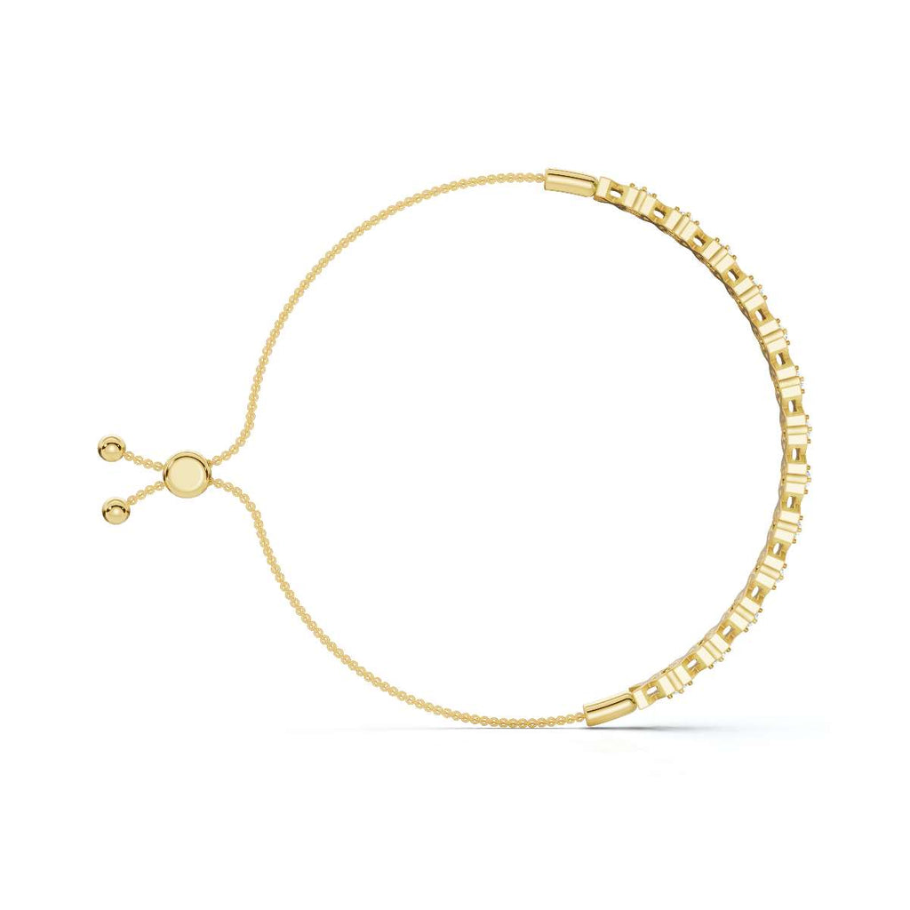 The Amore XO: 0.39 CTW Round Lab-Grown Diamond Alternating Hugs & Kisses Bolo Bracelet