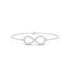 The Evermore Infinity: 0.38 CTW Round Lab-Grown Diamond Symbolic Motif Chain Bracelet 14K-18K Gold/Platinum