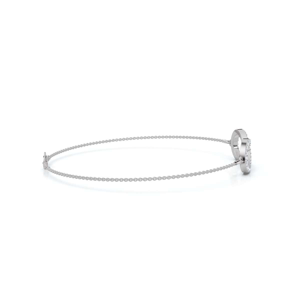 The Evermore Infinity: 0.38 CTW Round Lab-Grown Diamond Symbolic Motif Chain Bracelet 14K-18K Gold/Platinum
