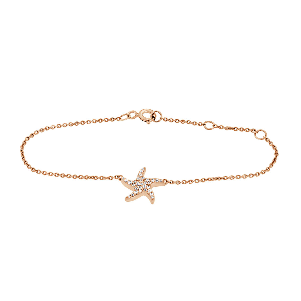 The Stella Maris: 0.367 CTW Round Lab-Grown Diamond Ocean Bracelet 14K Gold