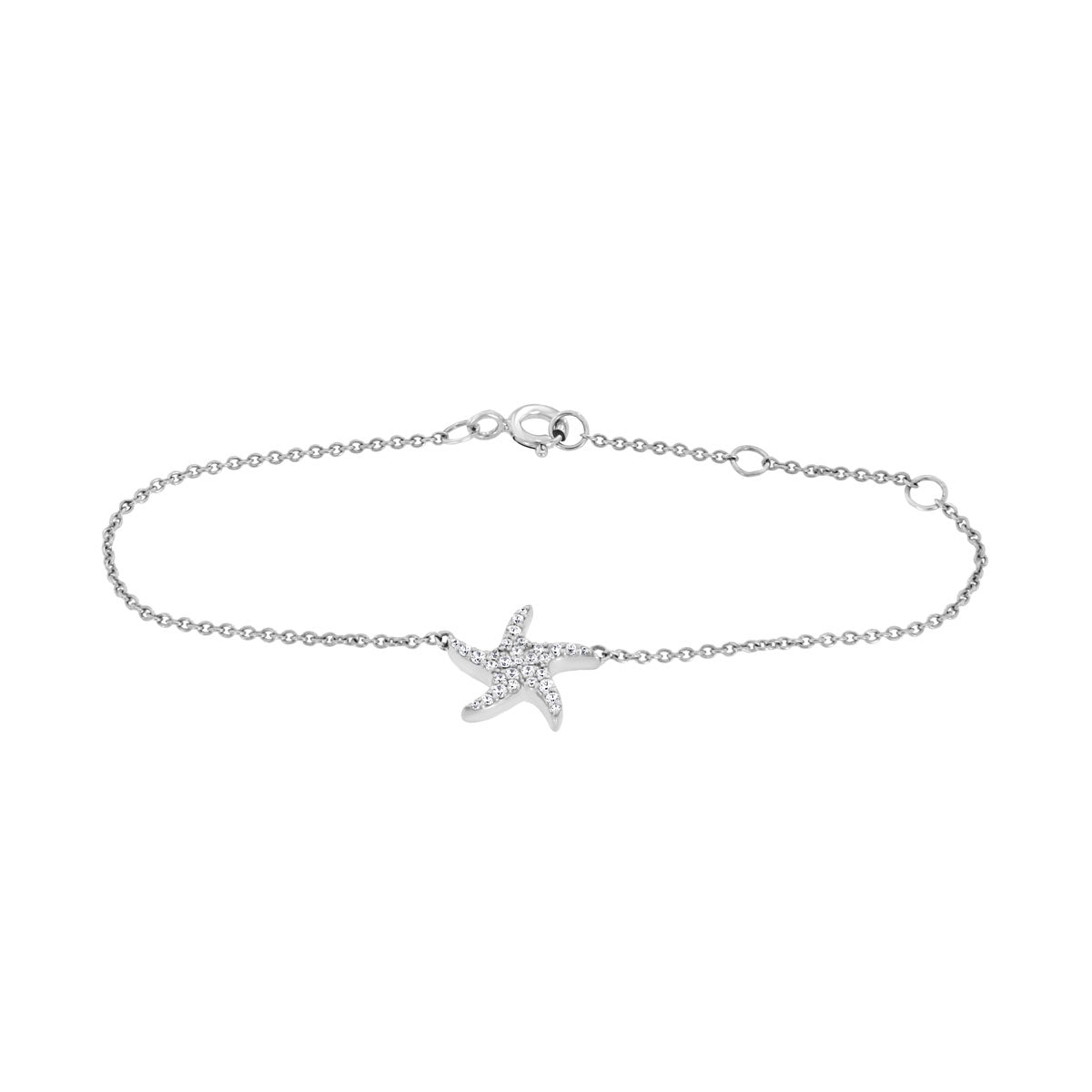 The Stella Maris: 0.367 CTW Round Lab-Grown Diamond Ocean Bracelet 14K Gold