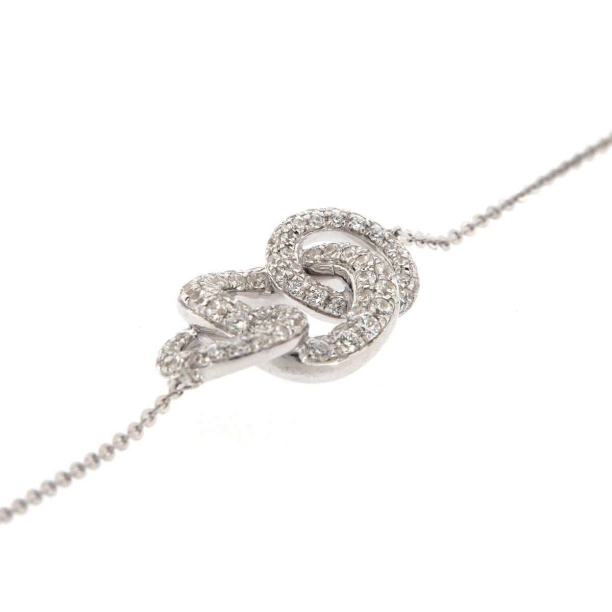 The Aurelia Bracelet: 0.71 CTW Interlocking Triple Link Diamond Bracelet 18K Gold/Platinum