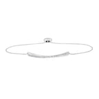 The Lyra Bracelet: 0.35 CTW Twisted Ribbon Pavé Lab-Grown Diamond Bolo Bracelet 18K Gold