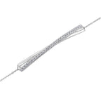 The Lyra Bracelet: 0.35 CTW Twisted Ribbon Pavé Lab-Grown Diamond Bolo Bracelet 18K Gold