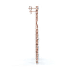The Raindance Chandelier: 10.63 CTW Pear-Cut Waterfall Fringe Drop Earrings 14K-18K Gold/Platinum