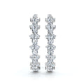 The Sovereign Mosaic: 7.84 CTW Mixed-Cut Multi-Shape Inside-Out Diamond Hoop Earrings 14K-18K Gold/Platinum
