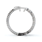 The Sovereign Mosaic: 7.84 CTW Mixed-Cut Multi-Shape Inside-Out Diamond Hoop Earrings 14K-18K Gold/Platinum