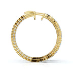 The Sovereign Mosaic: 7.84 CTW Mixed-Cut Multi-Shape Inside-Out Diamond Hoop Earrings 14K-18K Gold/Platinum