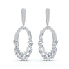 The Sovereign Asymmetric: 8.12 CTW Mixed-Cut Multi-Shape Oval Chandelier Earrings 14K-18K Gold/Platinum