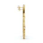 The Sovereign Asymmetric: 8.12 CTW Mixed-Cut Multi-Shape Oval Chandelier Earrings 14K-18K Gold/Platinum
