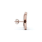The Mariposa Silhouette: 1.06 CTW Layered Diamond Butterfly Statement Stud Earrings Gold/Platinum