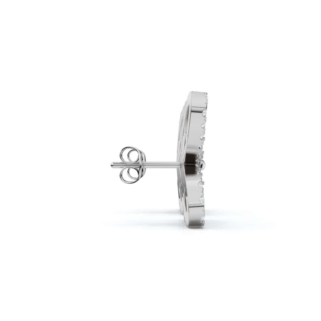 The Mariposa Silhouette: 1.06 CTW Layered Diamond Butterfly Statement Stud Earrings Gold/Platinum