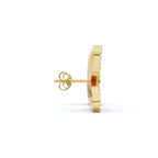 The Mariposa Silhouette: 1.06 CTW Layered Diamond Butterfly Statement Stud Earrings Gold/Platinum