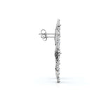 The Blossom Cascade: 3.30 CTW Lab-Grown Diamond Floral Crawler Studs 14K-18K Gold/Platinum