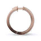The Trinity Hoop: 1.72 - 2.50 CTW Triple-Row Lab-Grown Diamond Statement Hoops 14K-18K Gold/Platinum