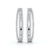 The Trinity Hoop: 1.72 - 2.50 CTW Triple-Row Lab-Grown Diamond Statement Hoops 14K-18K Gold/Platinum