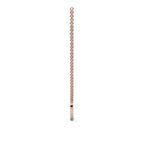 The Artemis Crescent: 0.50 CTW Micro-Pavé Diamond Stationary 14K-18K Gold/Platinum Necklace