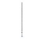 The Artemis Crescent: 0.50 CTW Micro-Pavé Diamond Stationary 14K-18K Gold/Platinum Necklace