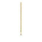 The Artemis Crescent: 0.50 CTW Micro-Pavé Diamond Stationary 14K-18K Gold/Platinum Necklace