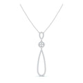 The Grand Cascade: 0.53 CTW Articulated Triple-Drop Diamond Pendant 14K-18K Gold/Platinum Necklace