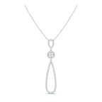The Grand Cascade: 0.53 CTW Articulated Triple-Drop Diamond Pendant 14K-18K Gold/Platinum Necklace