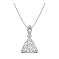 The Trinity Pendant: 0.55 CTW Trillion Cluster Lab-Grown Diamond Necklace 14K-18K Gold/Platinum