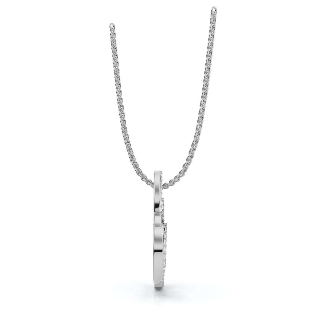 The Amara Pendant: 0.61 CTW Interlocking Double Heart Lab-Grown Diamond Necklace Gold/Platinum
