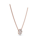The Fiorella Pendant: 0.27 CTW Graduated Cluster Flower Lab-Grown Diamond Necklace 14K-18K Gold/Platinum