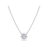 The Fiorella Pendant: 0.27 CTW Graduated Cluster Flower Lab-Grown Diamond Necklace 14K-18K Gold/Platinum