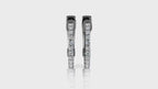 The Helena Inside-Out: 1.00 CTW Round Lab-Grown Diamond Premium Huggie Hoop Earrings 18K Gold