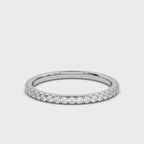 The Whisper Eternity: 0.46 CTW Micro-Pavé Diamond Band 14K-18K Gold/Platinum