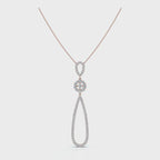 The Grand Cascade: 0.53 CTW Articulated Triple-Drop Diamond Pendant 14K-18K Gold/Platinum Necklace