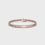 The Valencia ID: 0.75 CTW Round Lab-Grown Diamond Cuban Link Bracelet 14K-18K Gold/Platinum