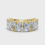 The Mosaic: 2.02 CTW Mixed-Shape Marquise & Round Diamond Band in 14K Yellow Gold
