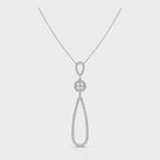 The Grand Cascade: 0.53 CTW Articulated Triple-Drop Diamond Pendant 14K-18K Gold/Platinum Necklace