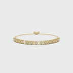 The Amore XO: 0.39 CTW Round Lab-Grown Diamond Alternating Hugs & Kisses Bolo Bracelet